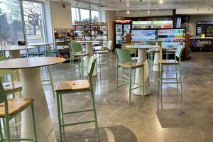 Plenty of tables   at Vegan Van @ Park Hill Kitchens in Denver