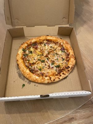 BBQ chicken pizza   at Vegan Van @ Park Hill Kitchens in Denver