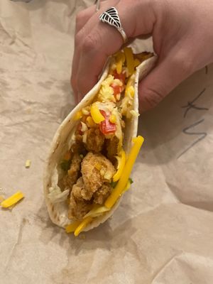 Crispy chicken taco   at Vegan Van @ Park Hill Kitchens in Denver