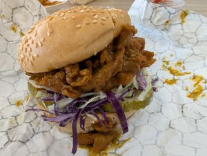Chicken Sandwich at Vegan Van @ Park Hill Kitchens in Denver
