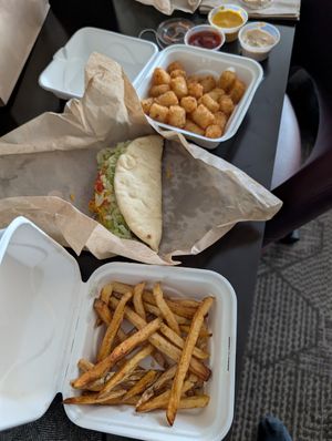 Fries, chalupa, tots at Vegan Van @ Park Hill Kitchens in Denver