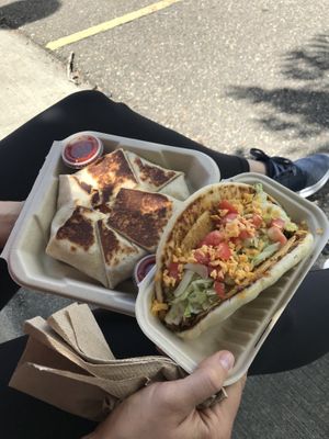 Crunchwrap and Cheesy Gordita Crunch at Vegan Van @ Park Hill Kitchens in Denver