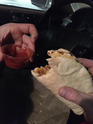 Cheesy Gordita Crunch  at Vegan Van @ Park Hill Kitchens in Denver