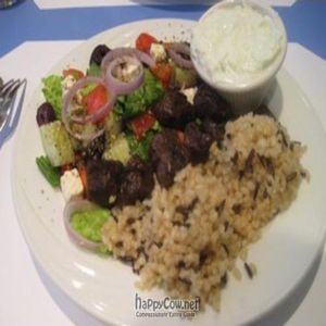 Souvlaki at The Oneness-Fountain-Heart in Flushing