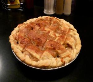 Vegan Apple Caramel pie at The 5 Point Cafe in Seattle