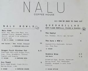   at NALU Coffee House in Newquay