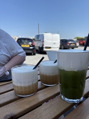 Coconut cloud matcha latte   at NALU Coffee House in Newquay