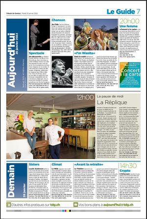  at Café la réplique in Geneva