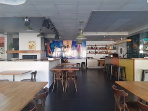 Interior at Café la réplique in Geneva