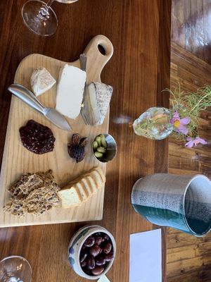 Cheese plate  at Atwater Vineyards in Burdett