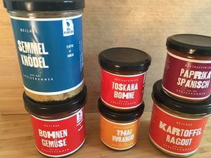 Home made vegan spreads and meals to take away at Bürgerbräu in Uberlingen