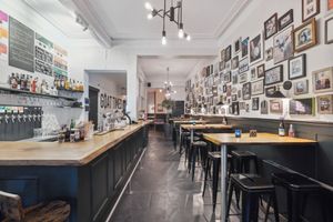 Ahhh...the bar. We have a capacity of 80-90 inside and are open Tuesday to Sunday. Come and say hi1 at The Baby Goat Barn in Hamburg