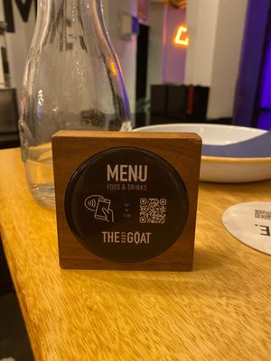 The menu  at The Baby Goat Barn in Hamburg