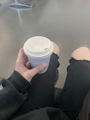 Vegan cappuccino at VIE - The Lala / Veganista - T1-C in Vienna