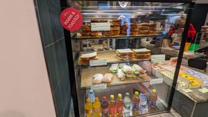 Selection on sandwiches, toasts and panini. at VIE - The Lala / Veganista - T1-C in Vienna