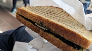 Caprese toasted sandwich at VIE - The Lala / Veganista - T1-C in Vienna