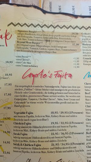  at Coyote Cafe in Trier