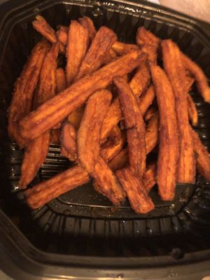 Vegan sweet potato fries   at Pink's Vegan Diner - Cloud Kitchen in Merrick