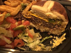 Vegan New Mexico burger   at Pink's Vegan Diner - Cloud Kitchen in Merrick