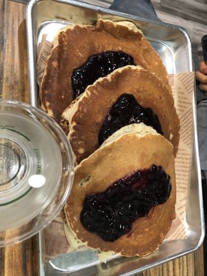 Vegan Blueberry Pancakes  at Pink's Vegan Diner - Cloud Kitchen in Merrick