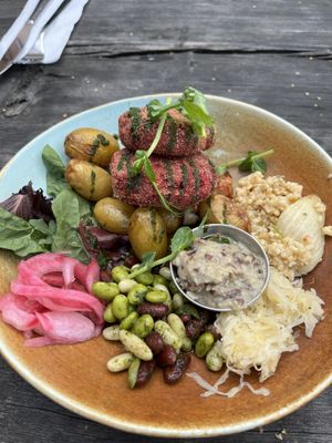 Vegan plate  at Särimner Restaurant in Adelso