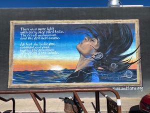 streetside mural at Old Town Red Rooster Cafe in Cottonwood