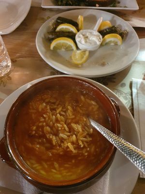 Giouvetsi (auf Wunsch ohne Fleisch zubereitet) at Art & Taste in Rhodes