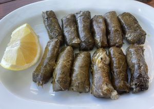 Dolmathes with rice    at Art & Taste in Rhodes