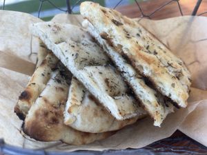 Pita bread  at Art & Taste in Rhodes