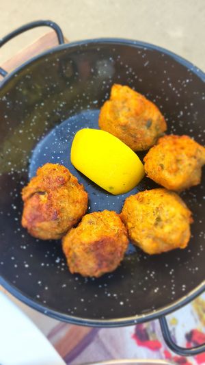 Chickpea Fritters at Art & Taste in Rhodes