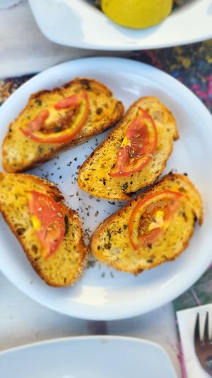 Garlic bread at Art & Taste in Rhodes