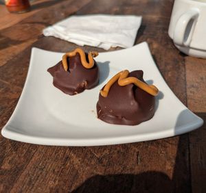 Peanut butter cups ($5) at 3812 Bistro at Lakeside Resort in Watkins Glen