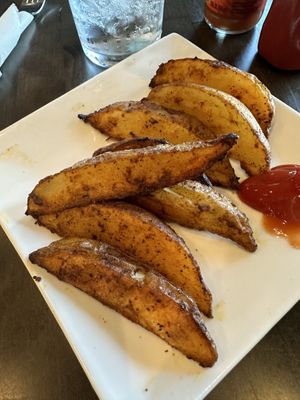 Fries were good.    at 3812 Bistro at Lakeside Resort in Watkins Glen