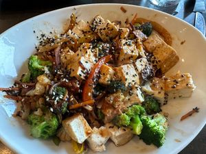 Tofu stir fry   at 3812 Bistro at Lakeside Resort in Watkins Glen