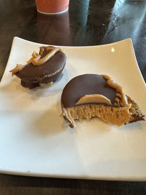 Vegan PB cups!  at 3812 Bistro at Lakeside Resort in Watkins Glen