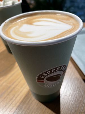 Coconut pumpkin lattee  at HEL - Espresso House in Vantaa