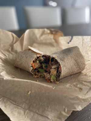 Shiitake wrap  at Life Alive Organic Cafe in Cambridge
