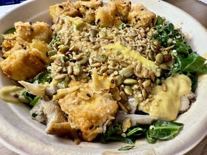 Buddha Bowl (with no beets / tofu add-on)  at Life Alive Organic Cafe in Cambridge