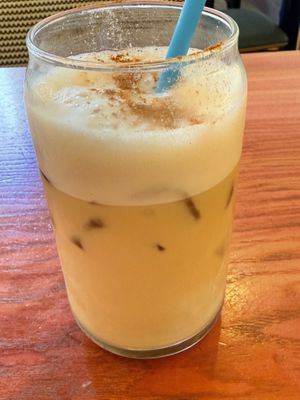 Tahini vanilla latte   at Life Alive Organic Cafe in Cambridge