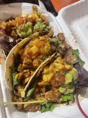 Tropical Tofu Tacos were yummy  at The Healthy Food Cafe in Indianapolis