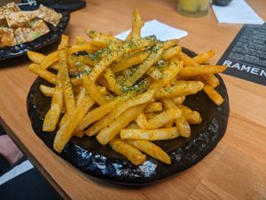 Salt, seaweed and truffle fries at Ikigai Ramen in Edinburgh