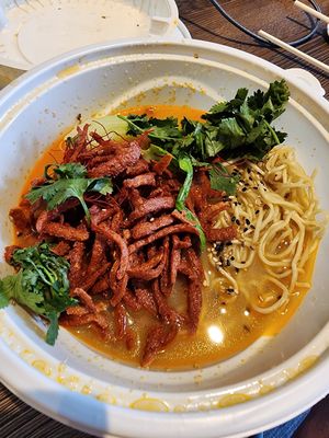 Ingredients combined in my hotel room at Ikigai Ramen in Edinburgh
