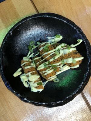 vegetarian sweet potato croquettes   at Ikigai Ramen in Edinburgh