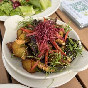 patatas azules  at Jardin in Madison