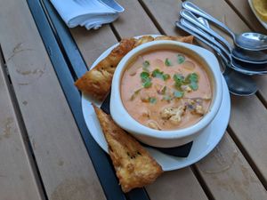 Gazbacho at Jardin in Madison