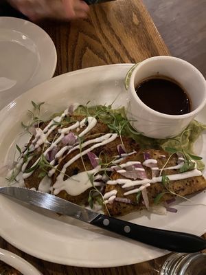 Quesabirra - very fun and spicy  at Jardin in Madison