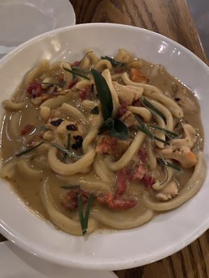 Lobster Pasta - for the seafood lovers  at Jardin in Madison