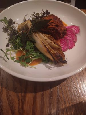 Roasted maitake at Jardin in Madison