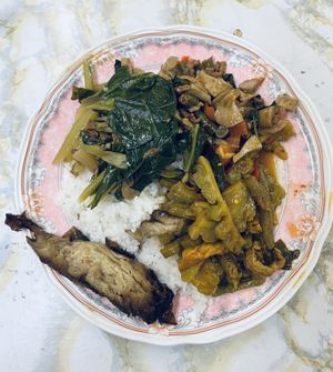 Lunch for 2 with drinks  for under a fiver   at Mae Orathai Vegetarian in Phuket