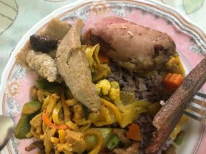 Mock meats  at Mae Orathai Vegetarian in Phuket